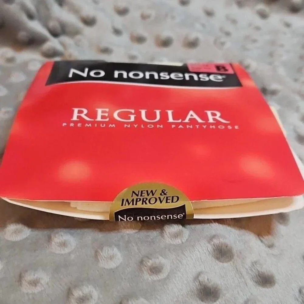 No Nonsense Regular Nylon Spandex‎ Pantyhose, Off White, Size B Formal Princess